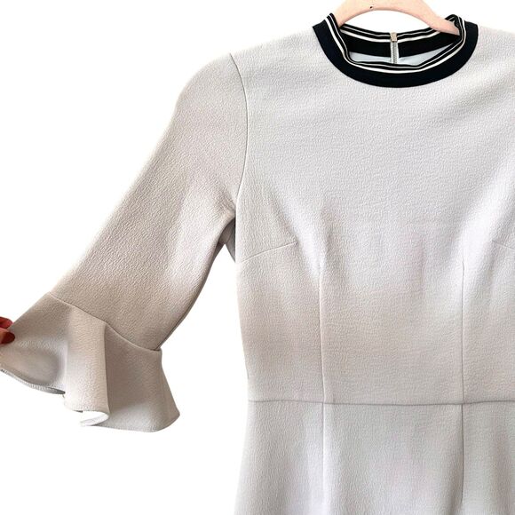 REBECCA VALLANCE Billie Ruffled‎ Mini Dress Ice Blue Sz 2 - Picture 4 of 7